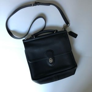 Vintage Leather Willis Coach Bag
